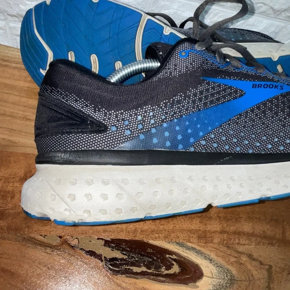 Brooks‎ Glycerin 18 Men's Running Shoes Size 12 Blue Black Gray Cushion Sneakers